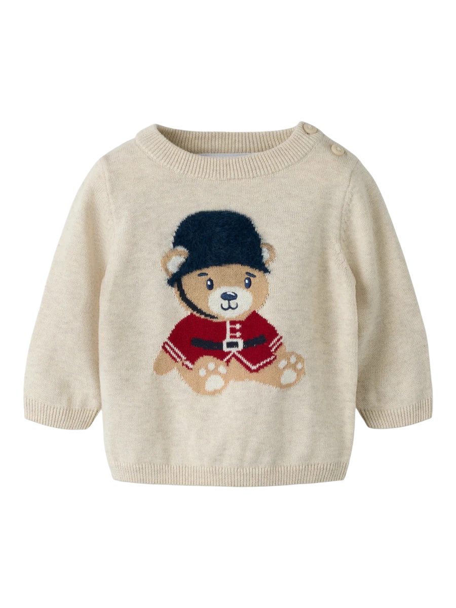 name it baby RISO strikkegenser - Peyote Melange | Torgunns Barneklær AS