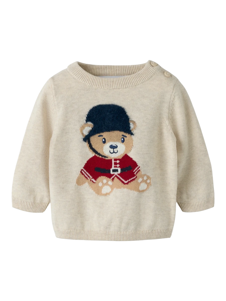 name it baby RISO strikkegenser - Peyote Melange | Torgunns Barneklær AS