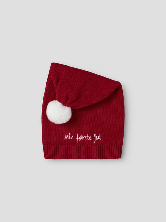 name it baby RIXMASINE NISSELUE - Min Første Jul (Jester Red) | Torgunns Barneklær AS