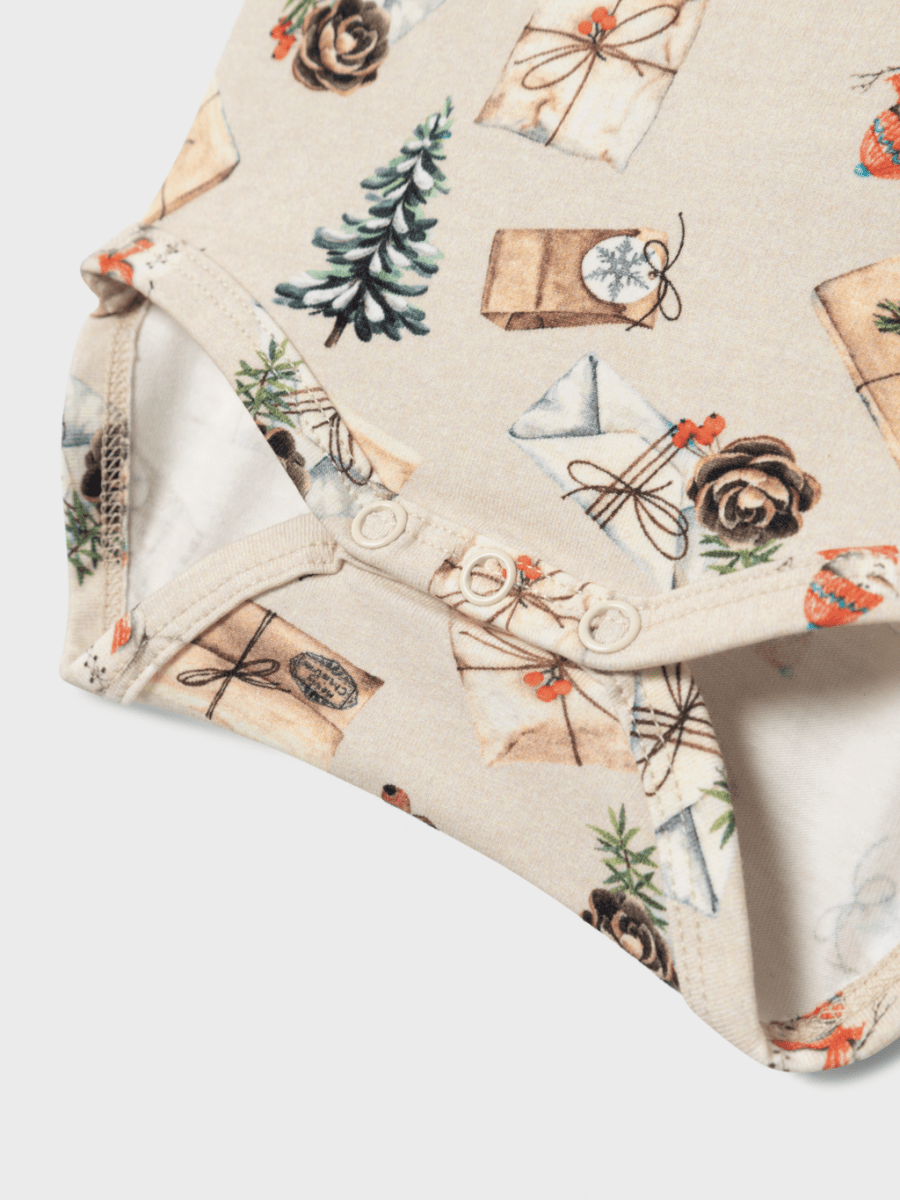 name it baby ROCCOS LS BODY - Peyote Melange | Torgunns Barneklær AS