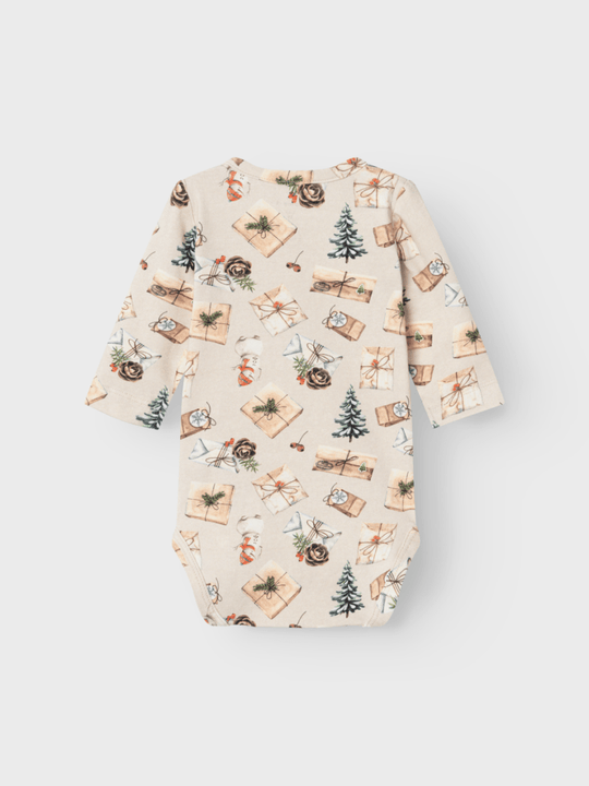name it baby ROCCOS LS BODY - Peyote Melange | Torgunns Barneklær AS