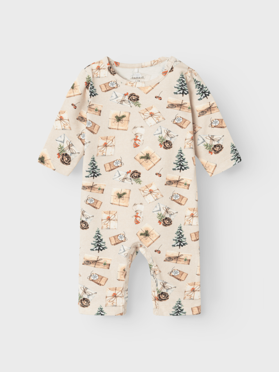 name it baby ROCCOS NIGHT SUIT - Peyote Melange | Torgunns Barneklær AS