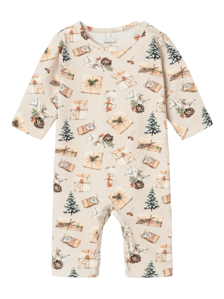 name it baby ROCCOS NIGHT SUIT - Peyote Melange | Torgunns Barneklær AS