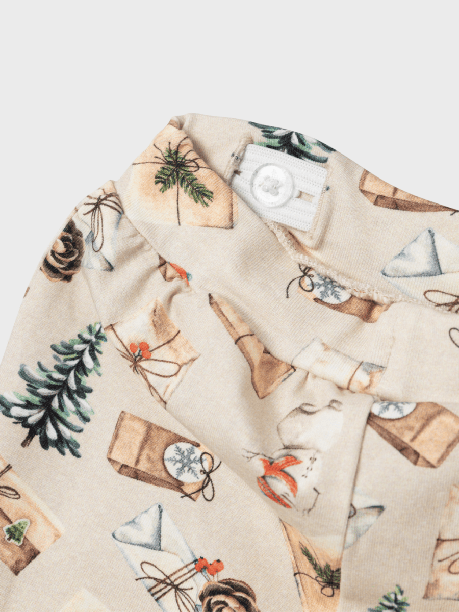 name it baby ROCCOS PANT - Peyote Melange | Torgunns Barneklær AS