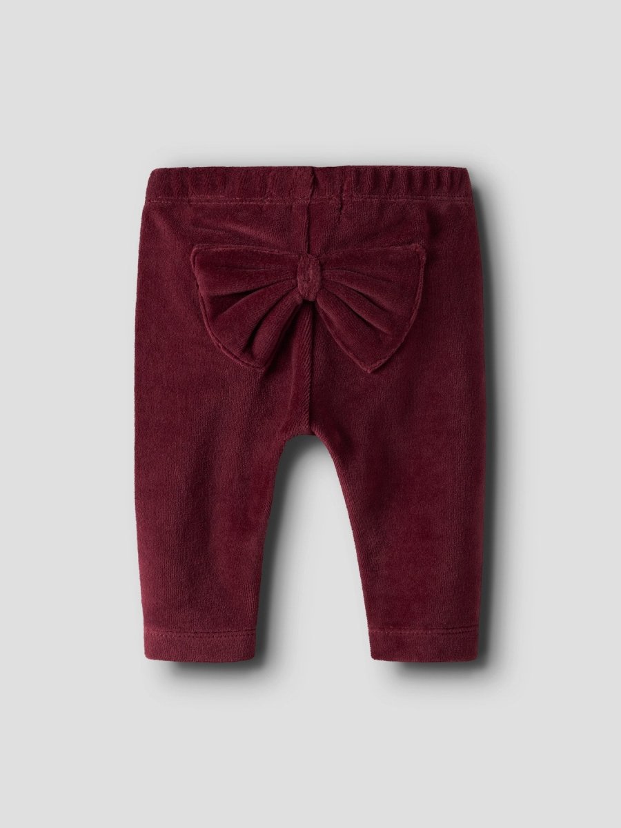 name it baby ROXY VEL LEGGING - Burgundy | Torgunns Barneklær AS