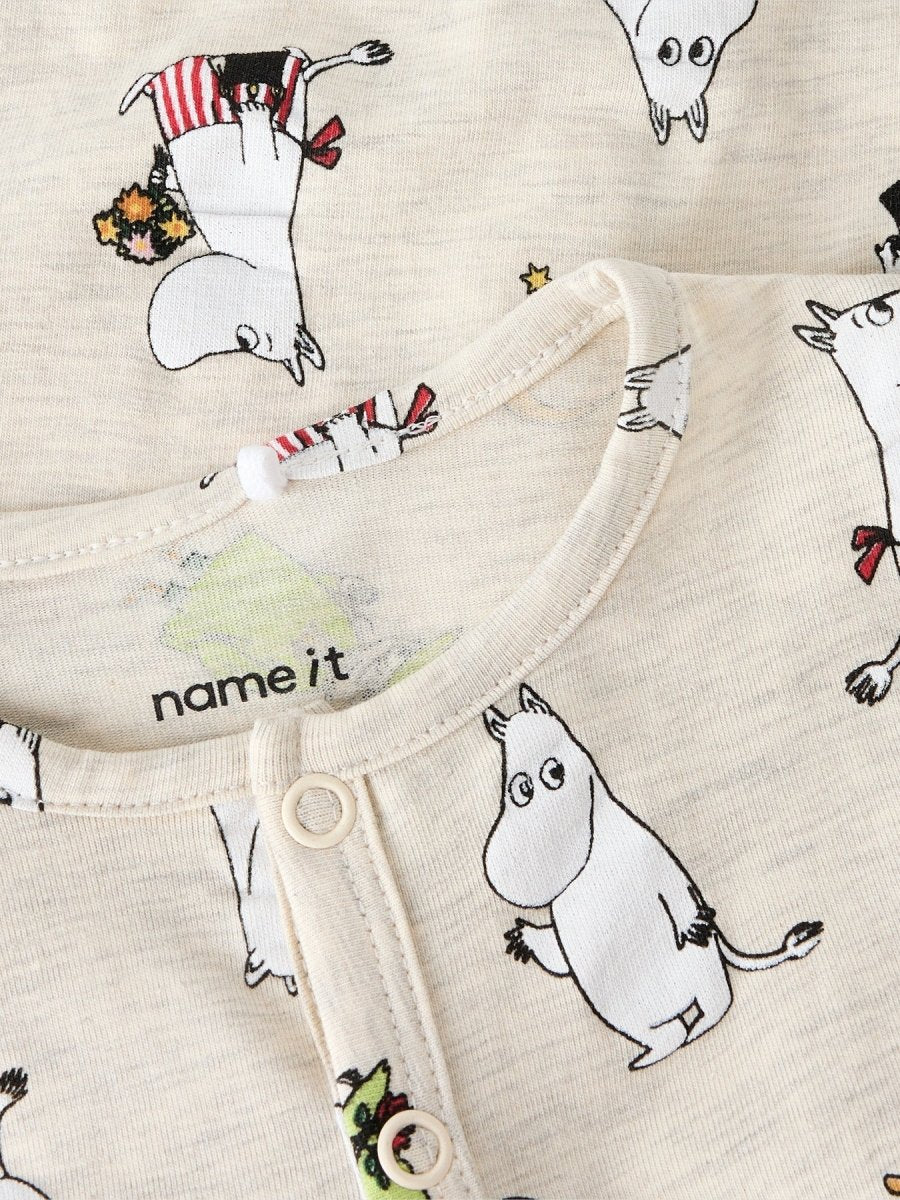 name it baby SELPER MOOMIN LS NIGHTSUIT - Peyote Melange | Torgunns Barneklær AS
