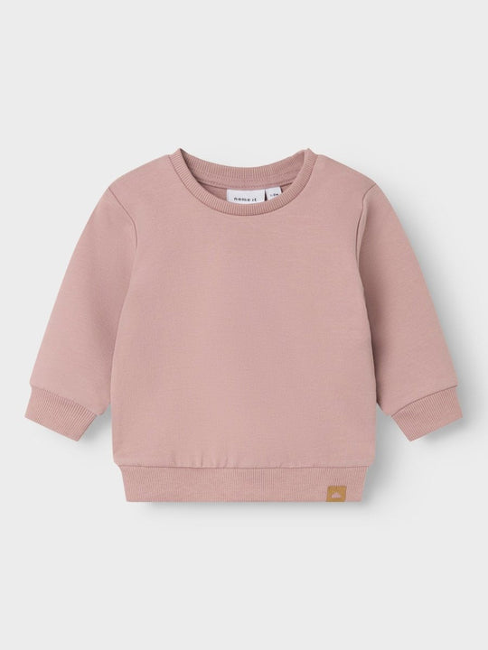 name it baby TAKKI LS SWEAT NOOS - Deauville Mauve | Torgunns Barneklær AS