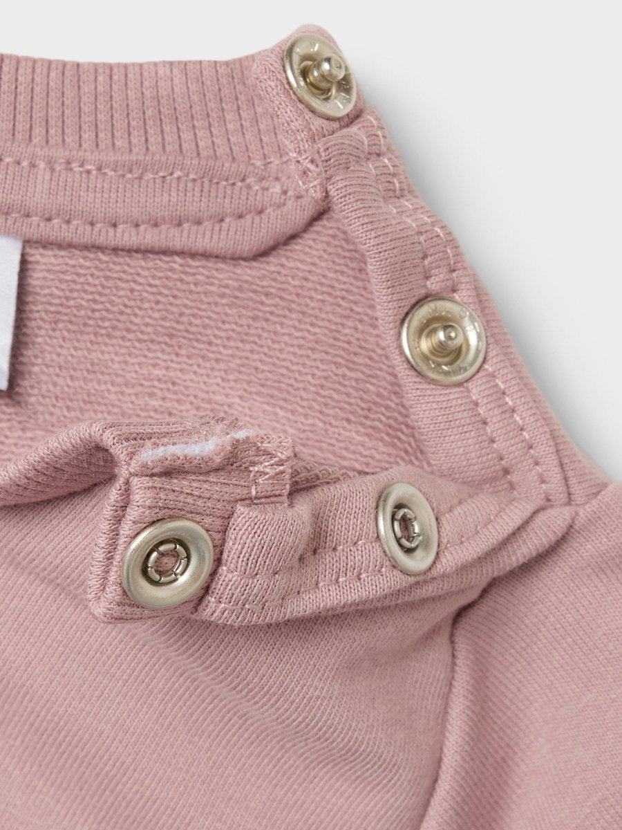 name it baby TAKKI LS SWEAT NOOS - Deauville Mauve | Torgunns Barneklær AS