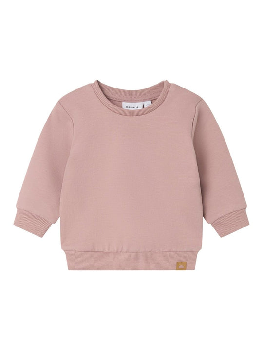 name it baby TAKKI LS SWEAT NOOS - Deauville Mauve | Torgunns Barneklær AS
