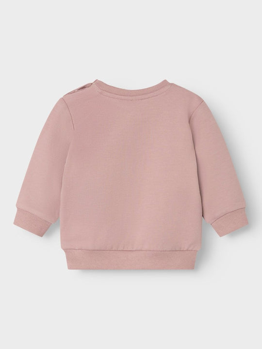 name it baby TAKKI LS SWEAT NOOS - Deauville Mauve | Torgunns Barneklær AS