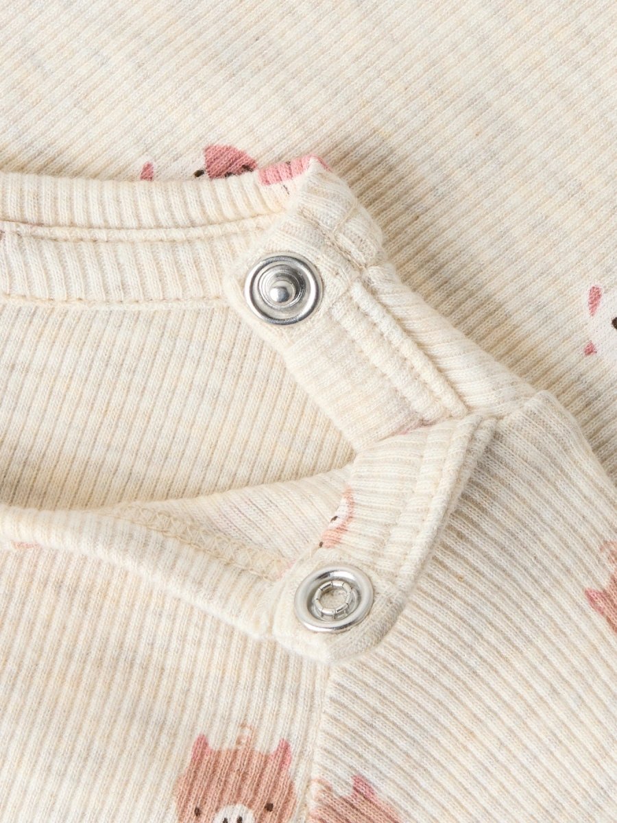 name it baby TARLIN LS BODY - Peyote Melange | Torgunns Barneklær AS