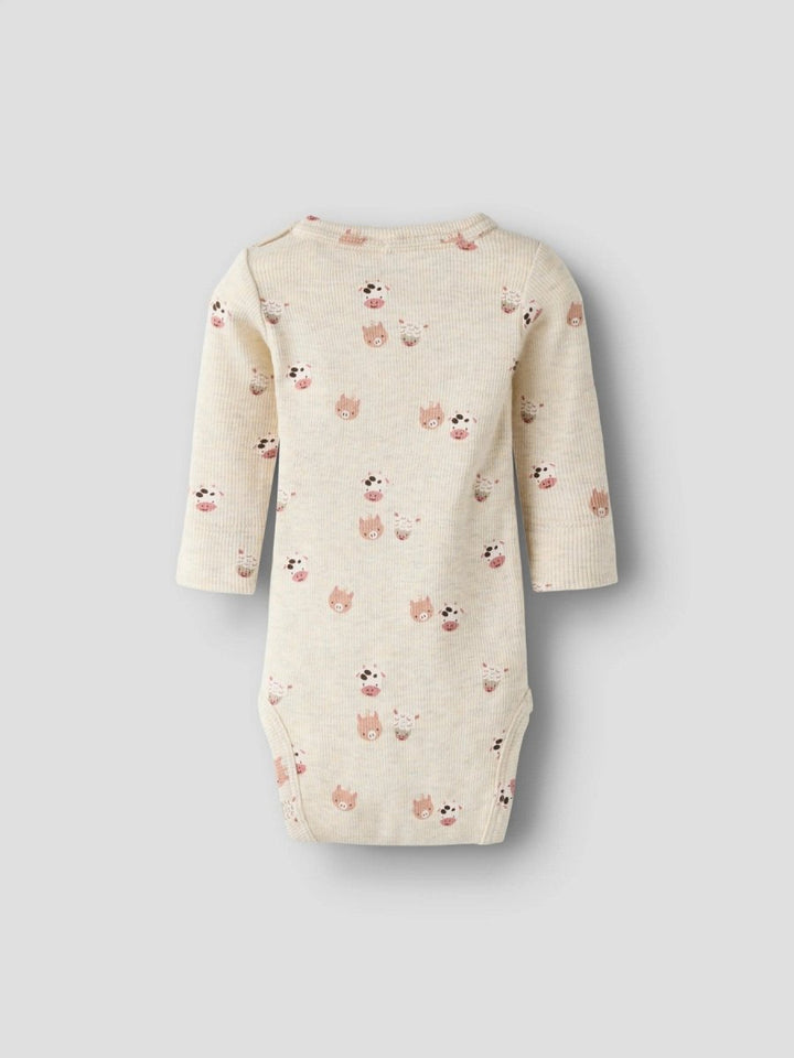 name it baby TARLIN LS BODY - Peyote Melange | Torgunns Barneklær AS