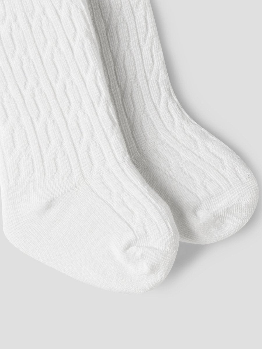 name it baby TECLA PANTYHOSE XXVI - Bright White | Torgunns Barneklær AS