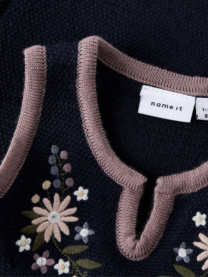 name it baby TEEN KNIT SPENCER Festdrakt – Dark Sapphire | Torgunns Barneklær AS