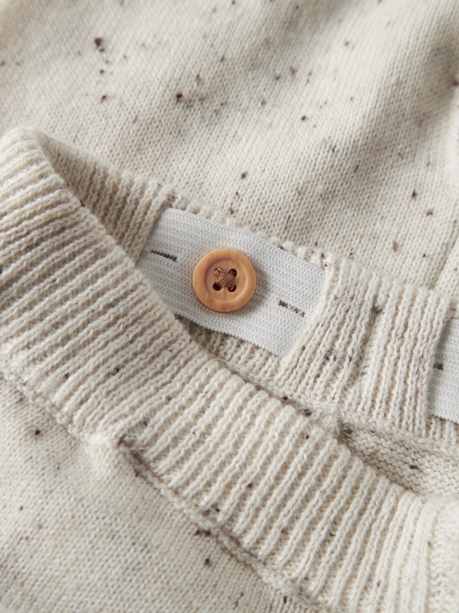 name it baby TILLA KNIT PANT - Cloud Dancer | Torgunns Barneklær AS