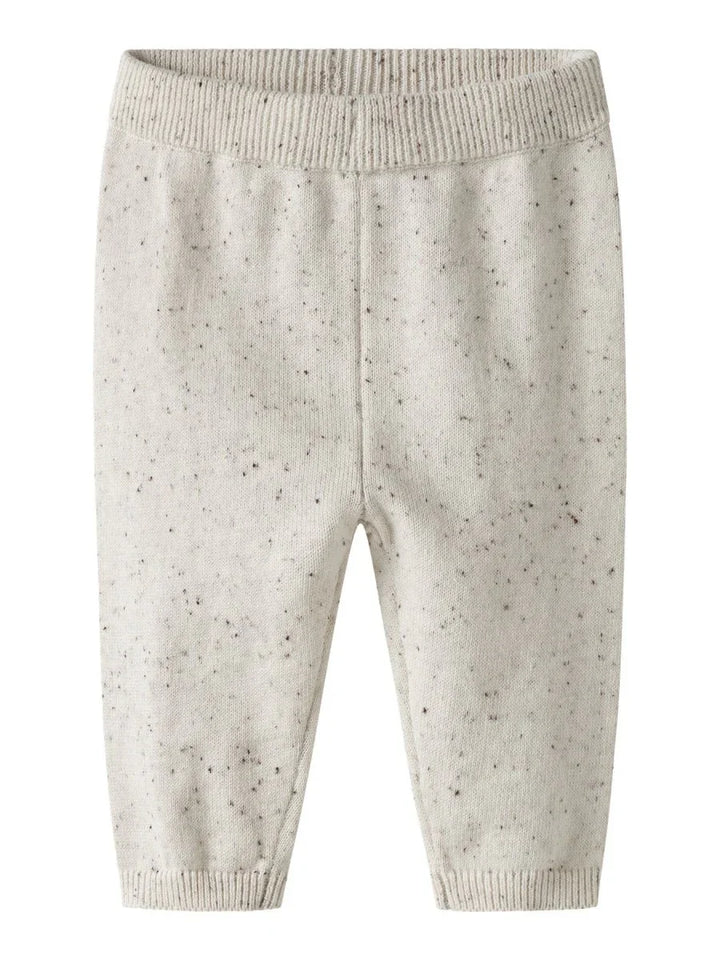 name it baby TILLA KNIT PANT - Cloud Dancer | Torgunns Barneklær AS
