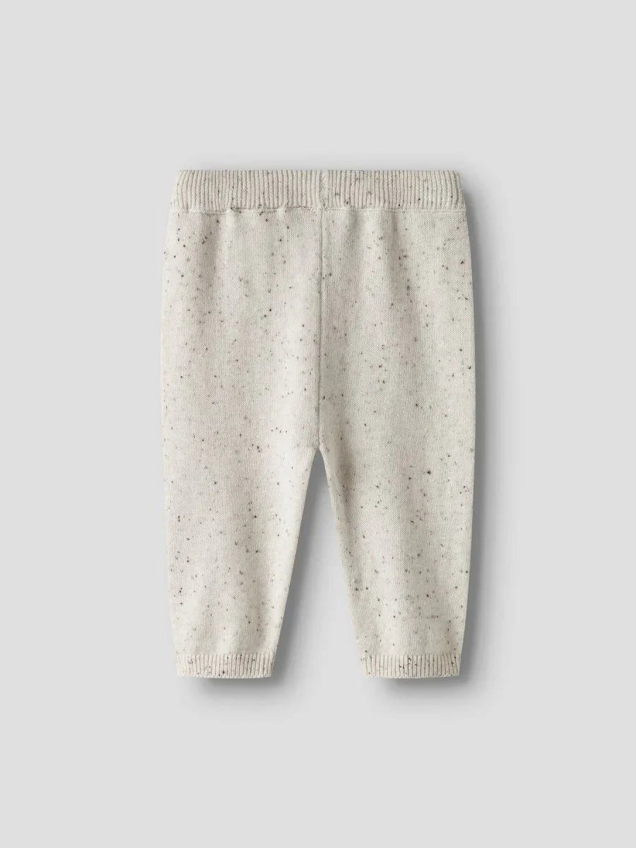 name it baby TILLA KNIT PANT - Cloud Dancer | Torgunns Barneklær AS