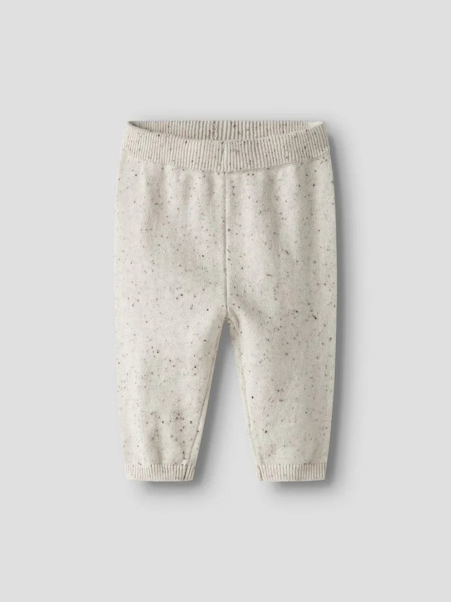 name it baby TILLA KNIT PANT - Cloud Dancer | Torgunns Barneklær AS