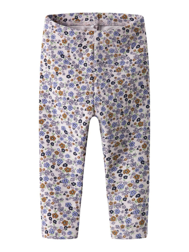 name it baby TULINE LEGGING - Lilac Marble | Torgunns Barneklær AS