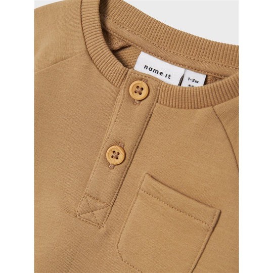 name it baby TYCAN LS SWEAT - Tannin | Torgunns Barneklær AS