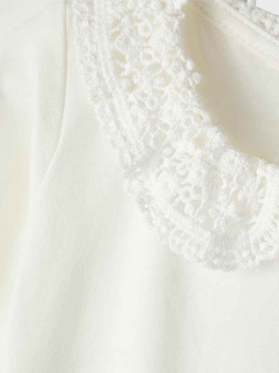 name it baby TYLLA LS BODY NOOS - White Alyssum | Torgunns Barneklær AS