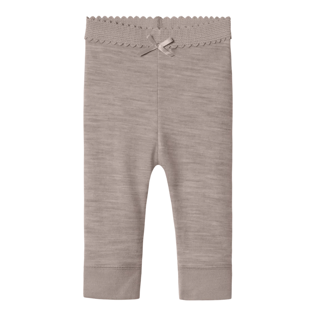 name it baby ULL/BAMBUS | WYLA LEGGING - Satellite | Torgunns Barneklær AS