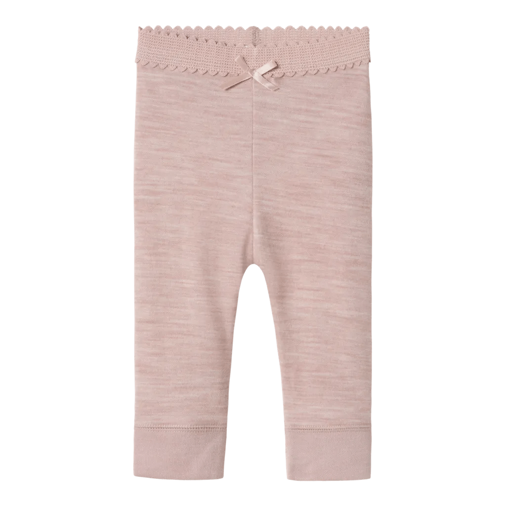 name it baby ULL/BAMBUS | WYLA LEGGING - Shadow Gray | Torgunns Barneklær AS