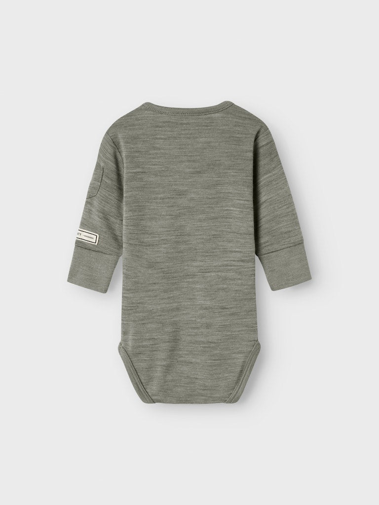 name it baby ULL/BAMBUS | WYLA LS BODY - Dried Sage | Torgunns Barneklær AS