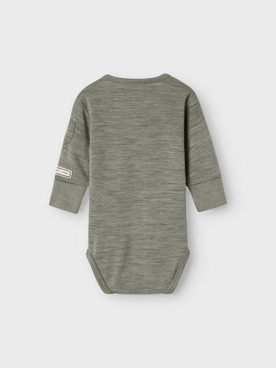 name it baby ULL/BAMBUS | WYLA LS BODY - Dried Sage | Torgunns Barneklær AS