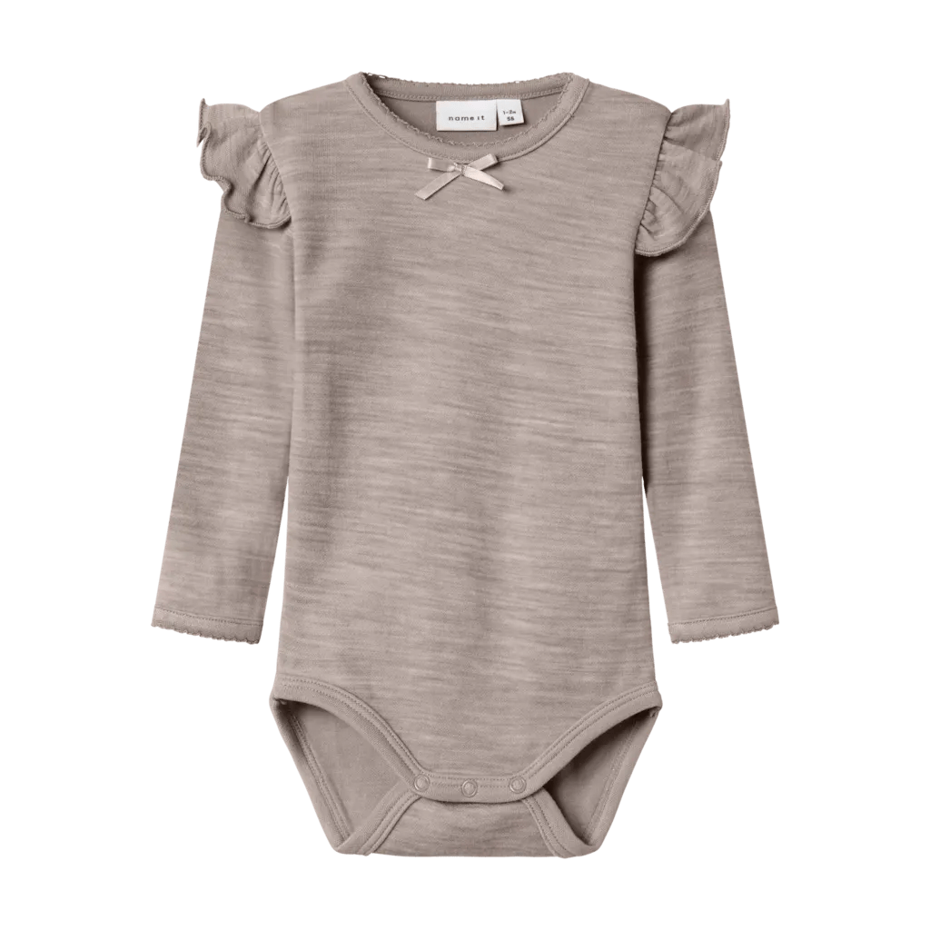 name it baby ULL/BAMBUS | WYLA LS BODY - Satellite | Torgunns Barneklær AS