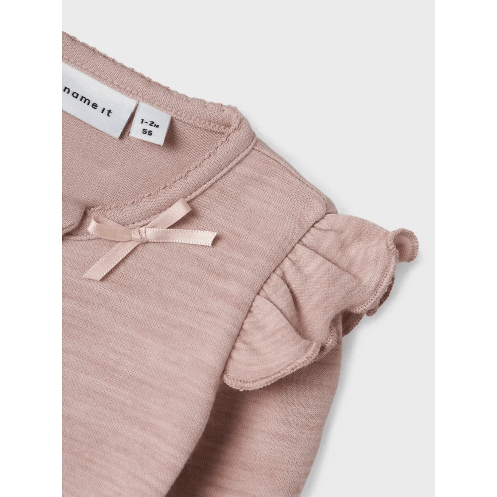 name it baby ULL/BAMBUS | WYLA LS SUIT - Shadow Gray | Torgunns Barneklær AS