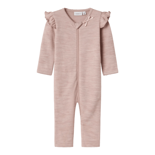 name it baby ULL/BAMBUS | WYLA LS SUIT - Shadow Gray | Torgunns Barneklær AS