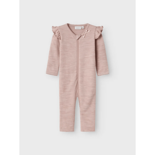 name it baby ULL/BAMBUS | WYLA LS SUIT - Shadow Gray | Torgunns Barneklær AS