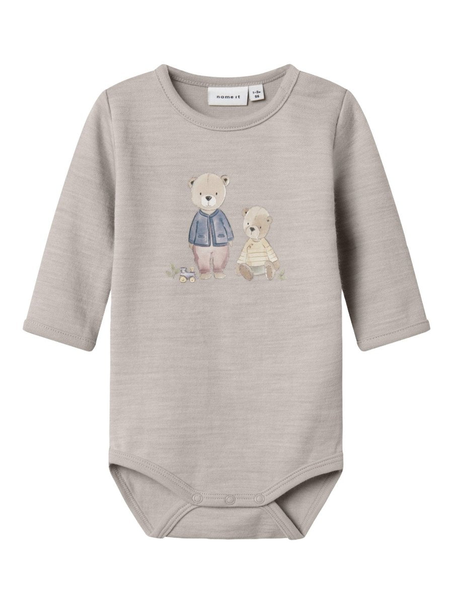 name it baby ULL/BOMULL WUP LS BODY - Nacreous Cloud | Torgunns Barneklær AS