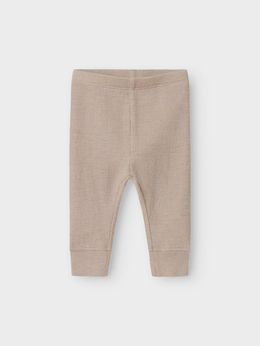 name it baby ULL/SILKE WOSSA RIB LONGJOHN - Satellite | Torgunns Barneklær AS