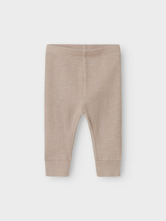 name it baby ULL/SILKE WOSSA RIB LONGJOHN - Satellite | Torgunns Barneklær AS
