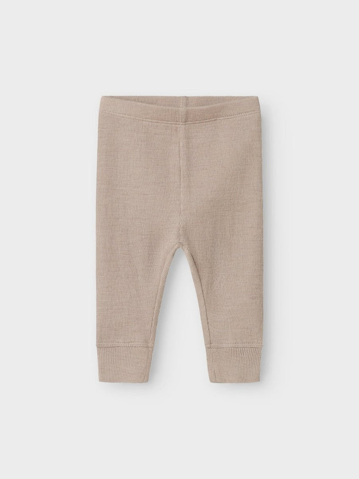 name it baby ULL/SILKE WOSSA RIB LONGJOHN - Satellite | Torgunns Barneklær AS