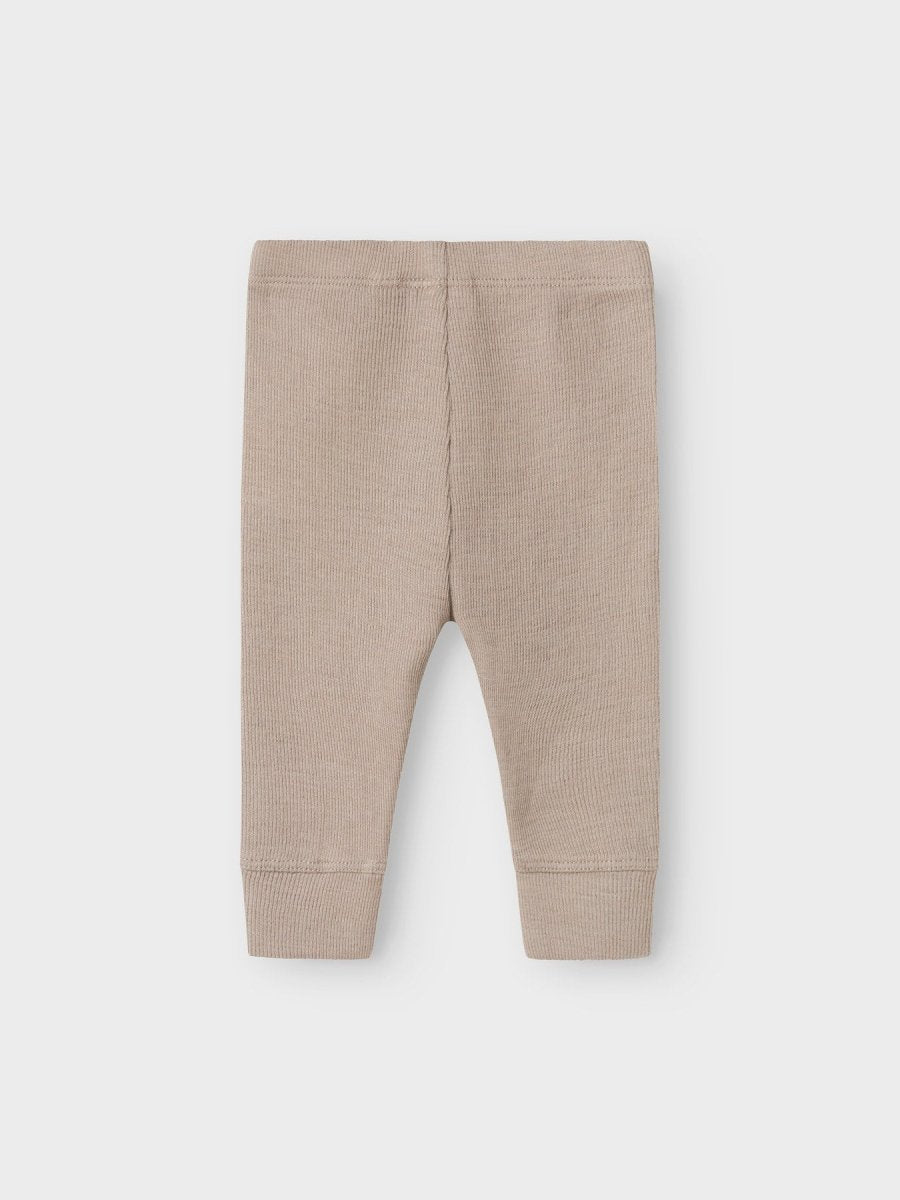 name it baby ULL/SILKE WOSSA RIB LONGJOHN - Satellite | Torgunns Barneklær AS