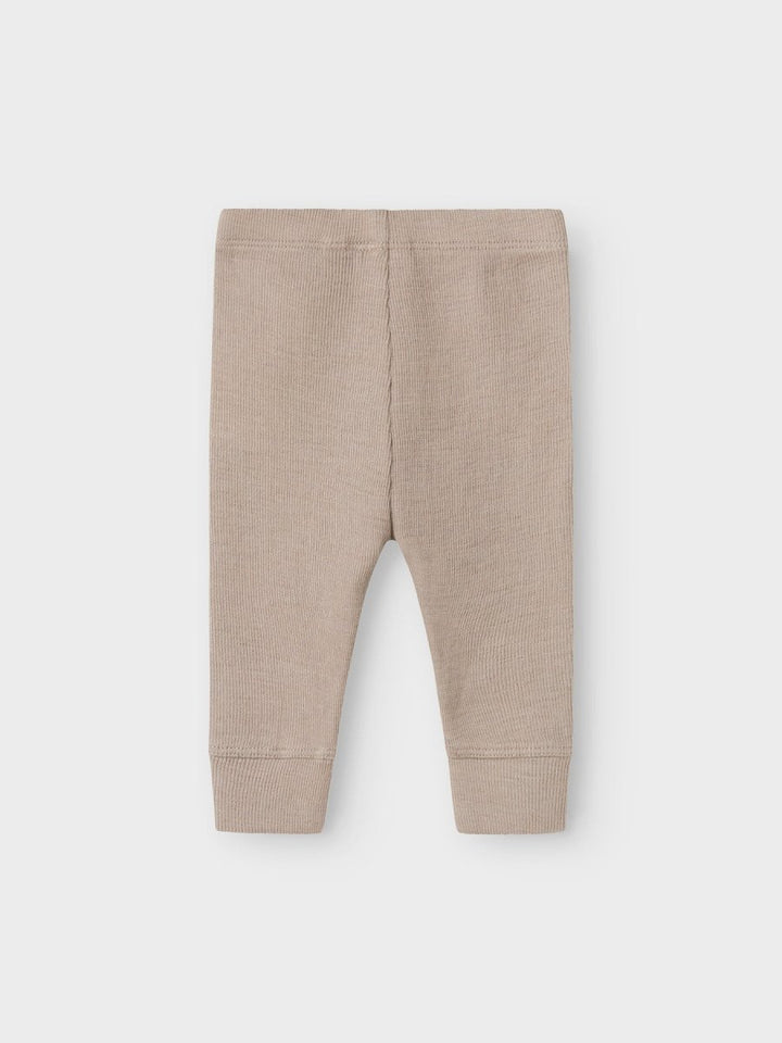 name it baby ULL/SILKE WOSSA RIB LONGJOHN - Satellite | Torgunns Barneklær AS