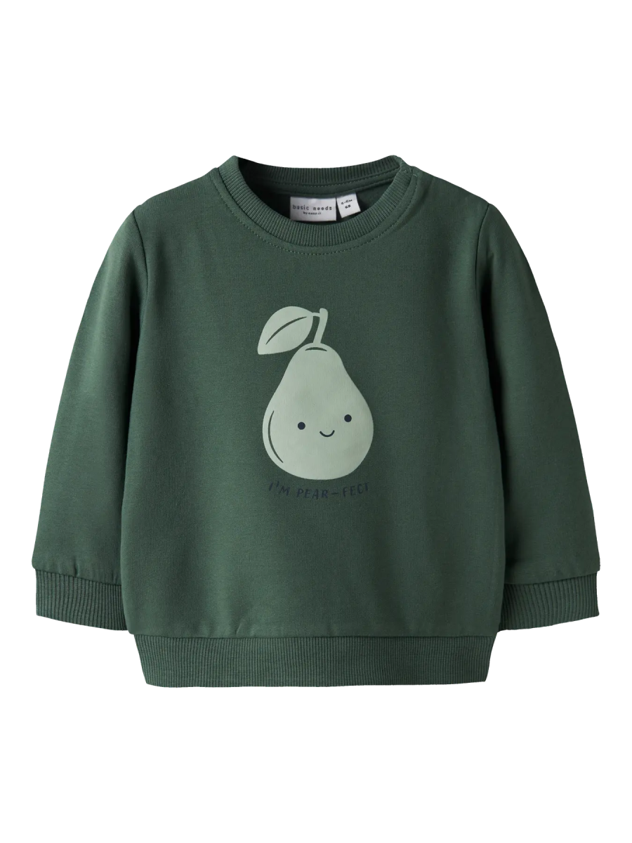 name it baby VONNE LS SWEAT - Garden Topiary | Pear | Torgunns Barneklær AS