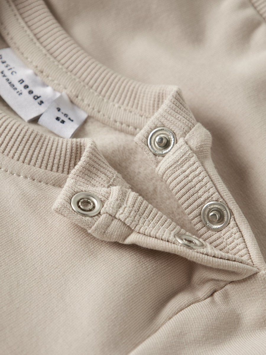 name it baby VONNE LS SWEAT - Peyote | Dino | Torgunns Barneklær AS