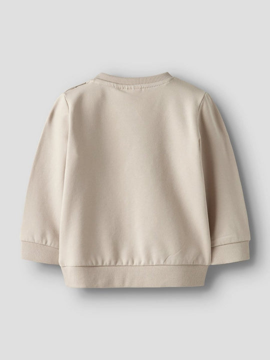 name it baby VONNE LS SWEAT - Peyote | Dino | Torgunns Barneklær AS