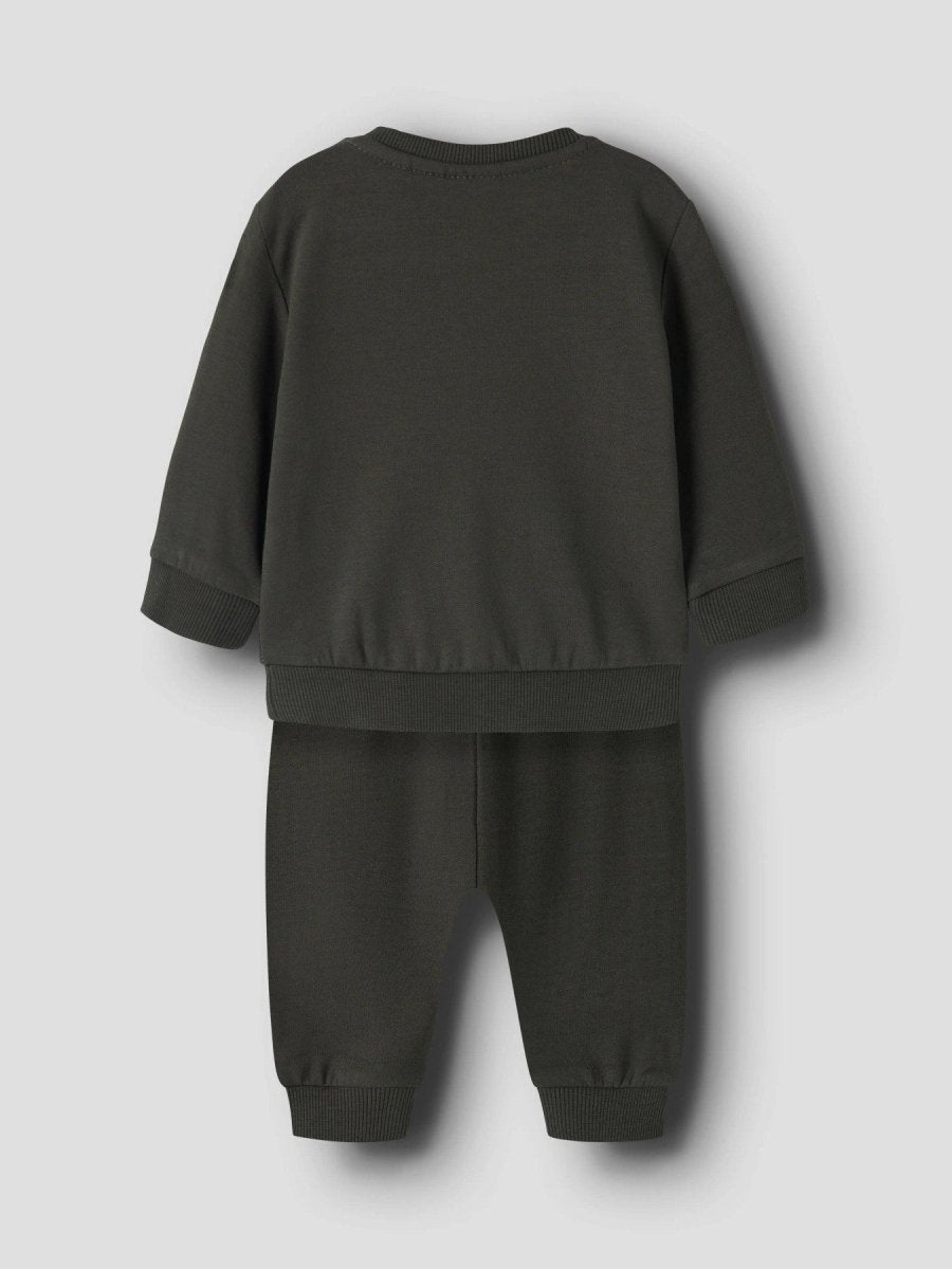 name it baby VONNE LS SWEAT SET - Peat | Torgunns Barneklær AS