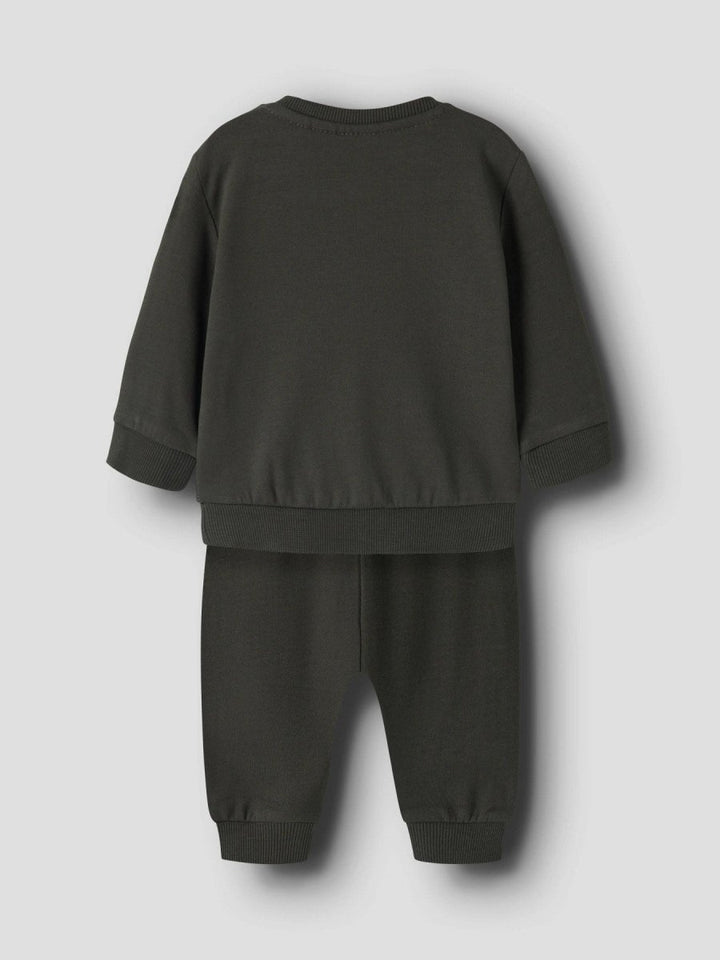 name it baby VONNE LS SWEAT SET - Peat | Torgunns Barneklær AS