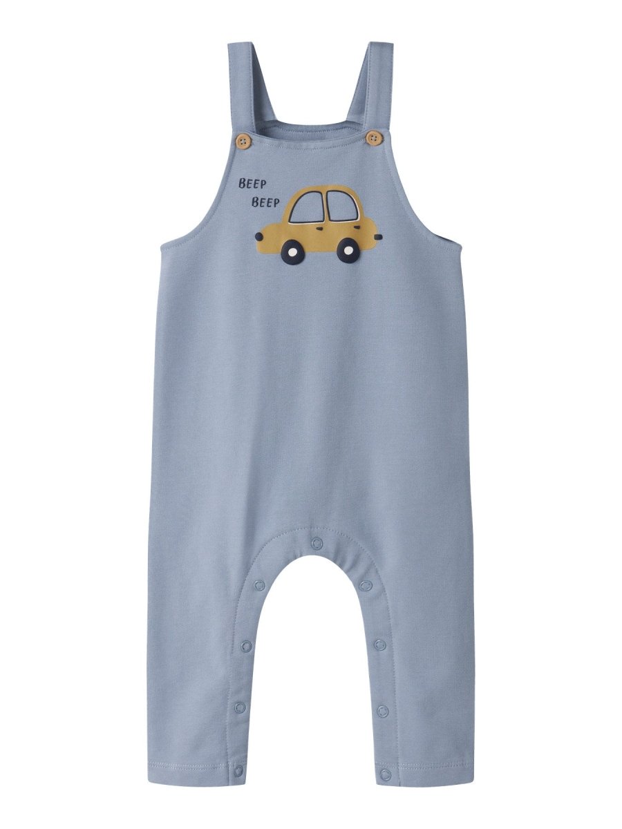 name it baby VONNE SWEAT OVERALL - Dusty Blue | Car | Torgunns Barneklær AS