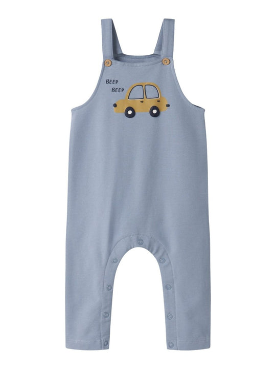 name it baby VONNE SWEAT OVERALL - Dusty Blue | Car | Torgunns Barneklær AS
