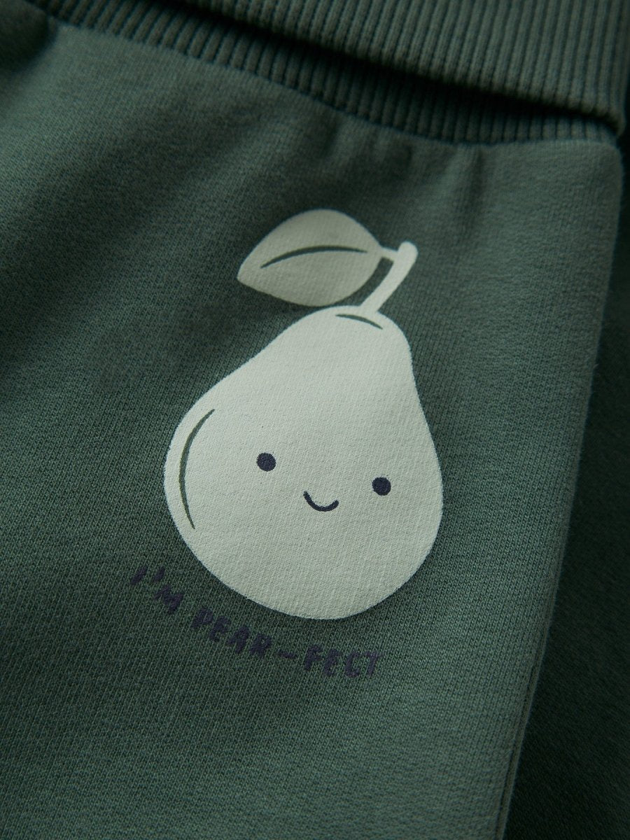 name it baby VONNE SWEAT PANT - Garden Topiary | Pear | Torgunns Barneklær AS