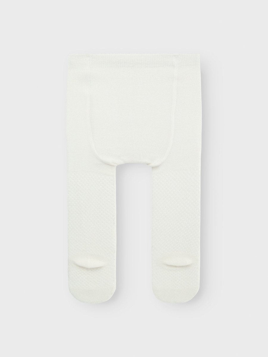 name it baby WAKMA Ullstrømpebukse Mønsterstrikk - Snow White | Torgunns Barneklær AS
