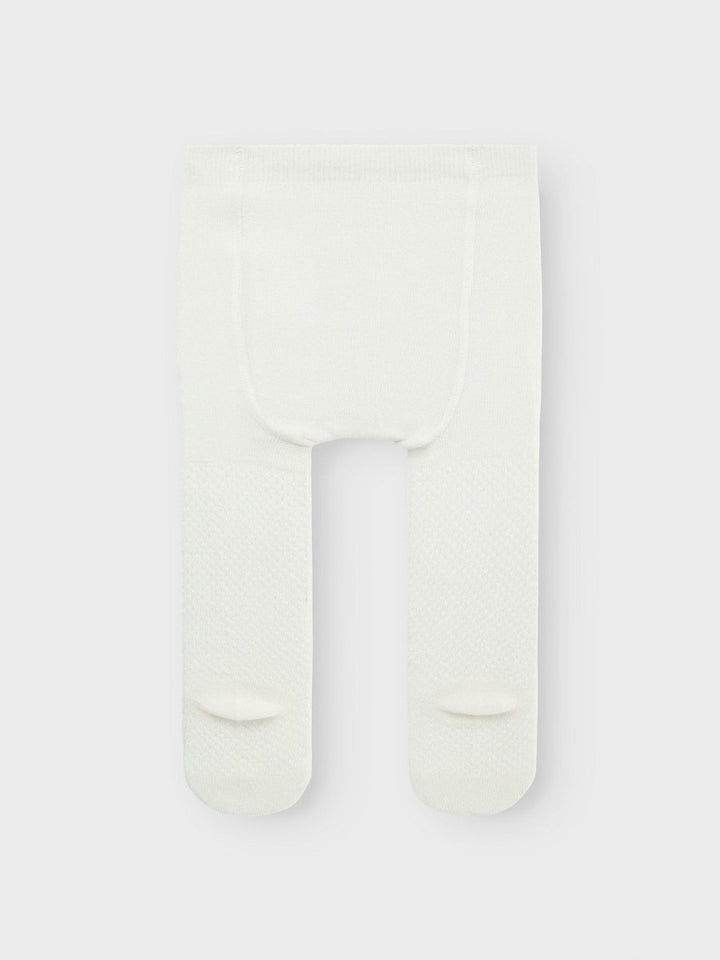 name it baby WAKMA Ullstrømpebukse Mønsterstrikk - Snow White | Torgunns Barneklær AS