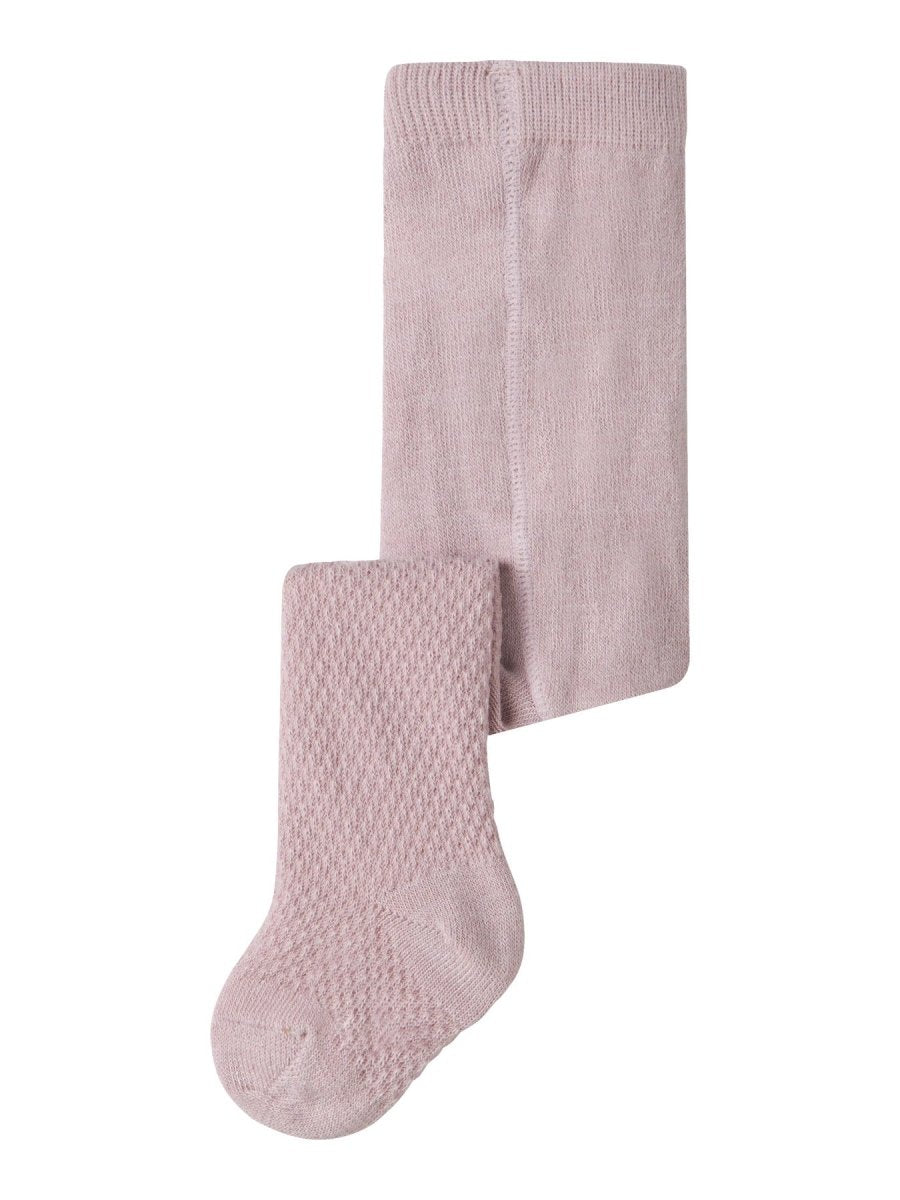 name it baby WAKMA Ullstrømpebukse Mønsterstrikk - Violet Ice | Torgunns Barneklær AS